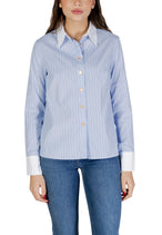 Chemise Morgan De Toi couleur bleu azur — vue 3