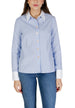 Chemise Morgan De Toi couleur bleu azur — vue 3