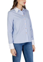 Chemise Morgan De Toi couleur bleu azur — vue 5