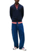 Sweat Tommy Hilfiger Jeans couleur bleu — vue 3
