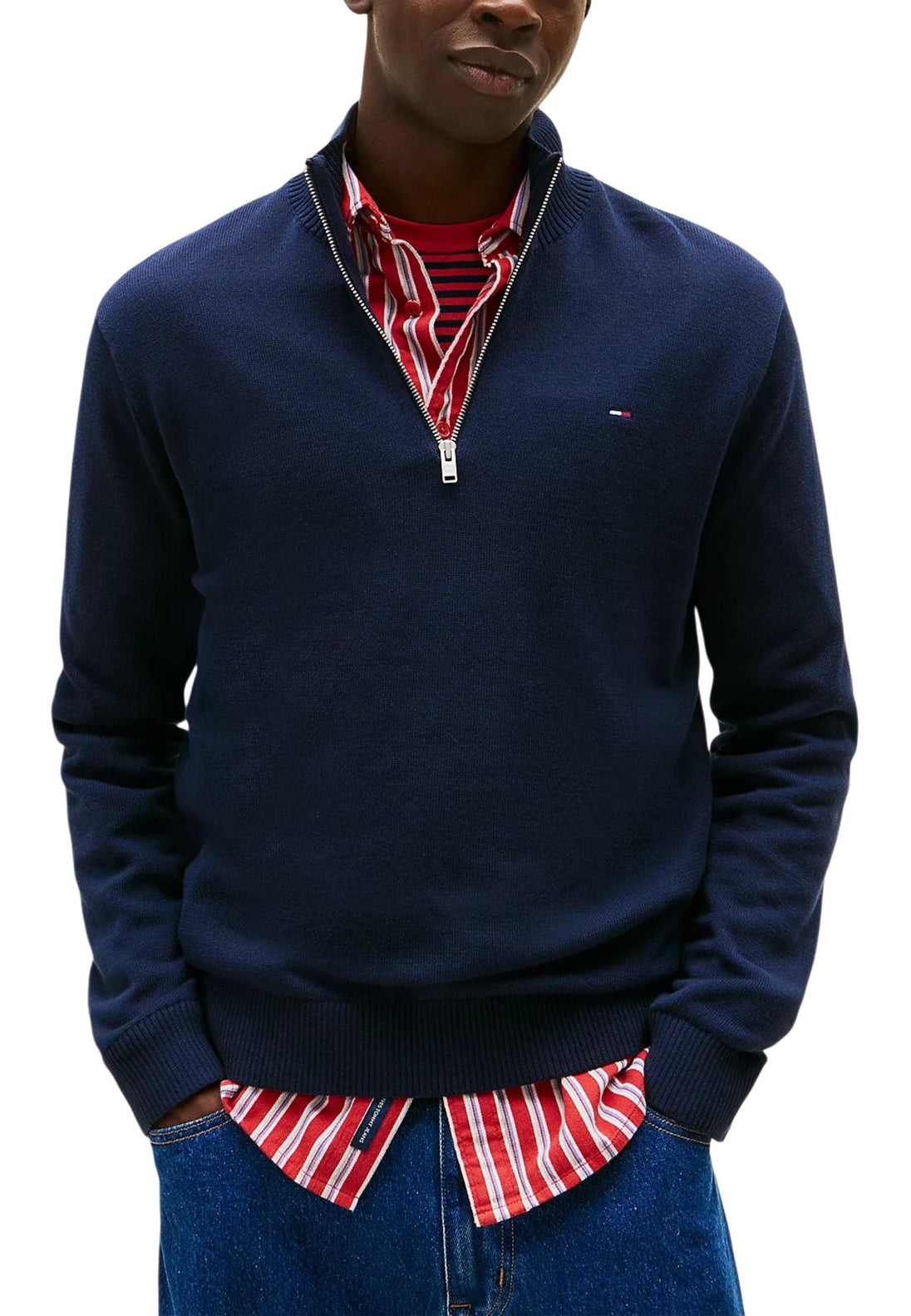 Sweat Tommy Hilfiger Jeans couleur bleu