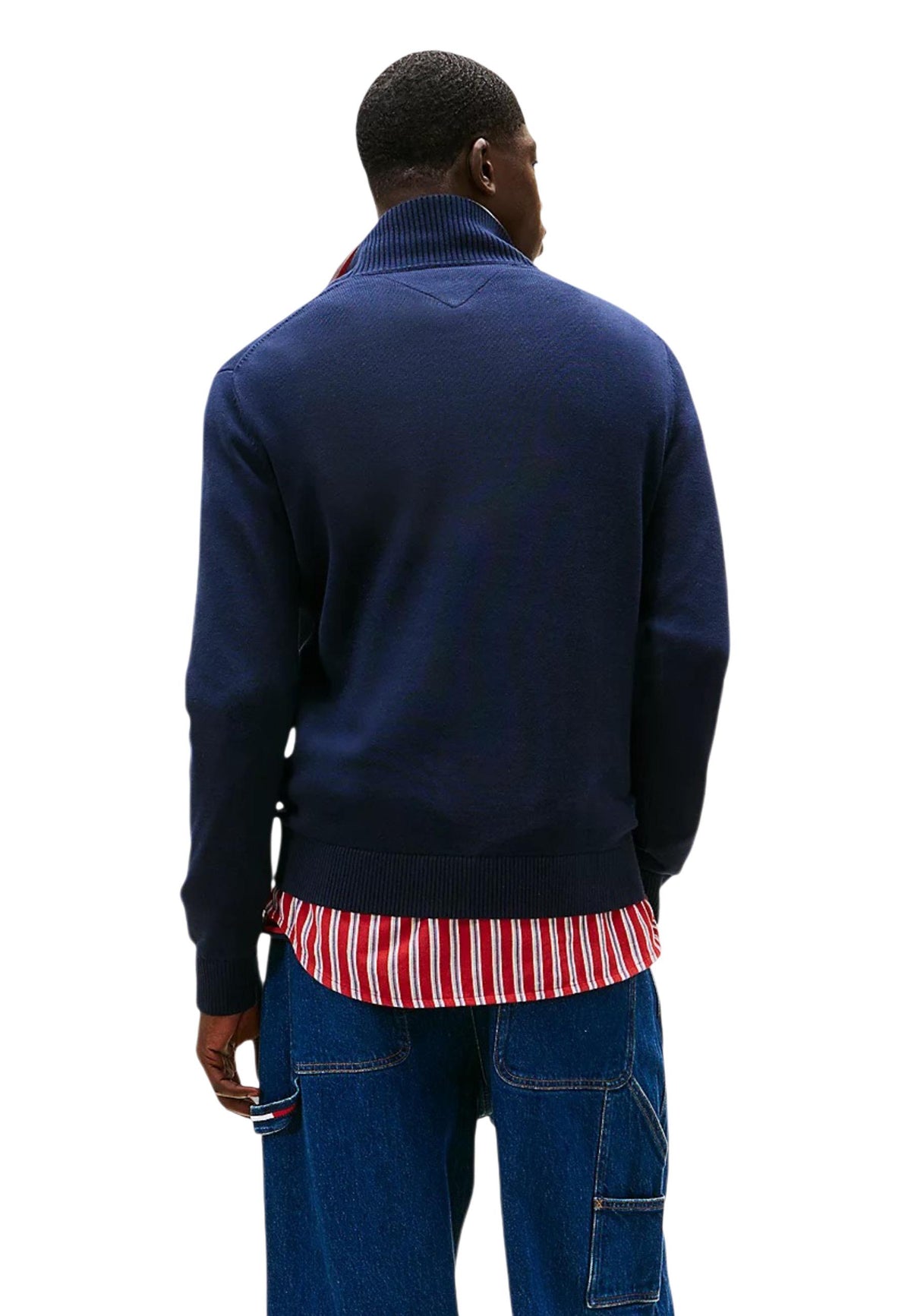 Sweat Tommy Hilfiger Jeans couleur bleu — vue 4