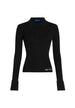Polo Karl Lagerfeld Jeans couleur noir — vue 5