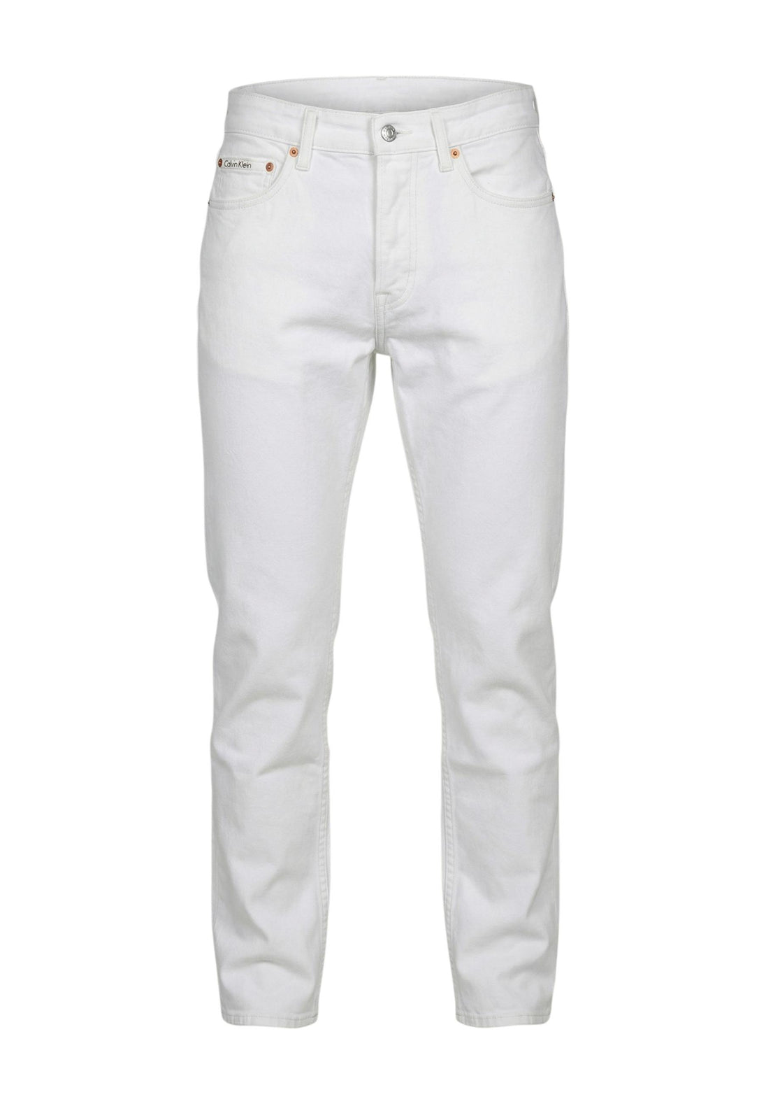 Pantalon Calvin Klein Jeans couleur blanc — vue 5
