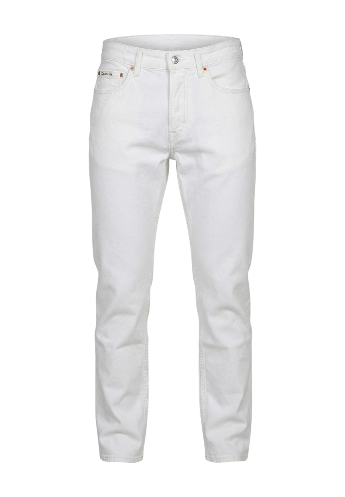 Pantalon Calvin Klein Jeans couleur blanc — vue 5