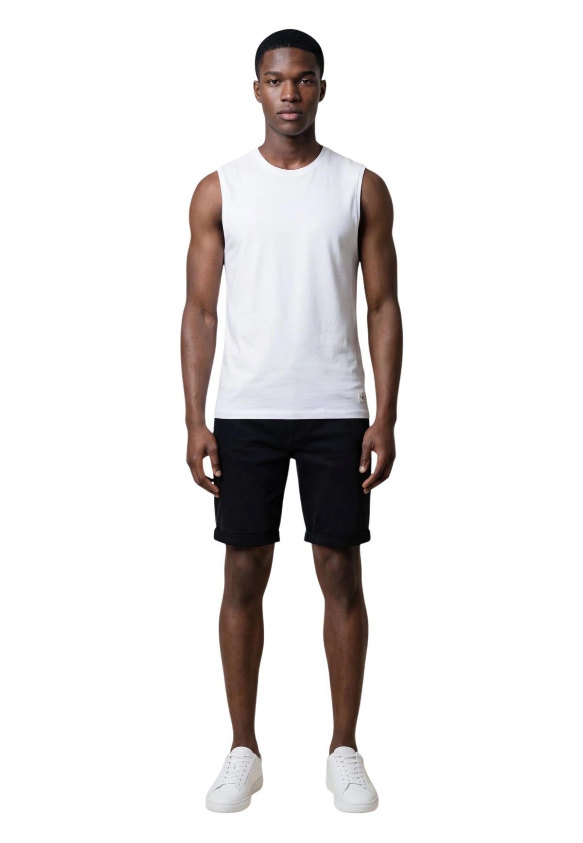 Débardeur Calvin Klein Jeans couleur blanc — vue 2