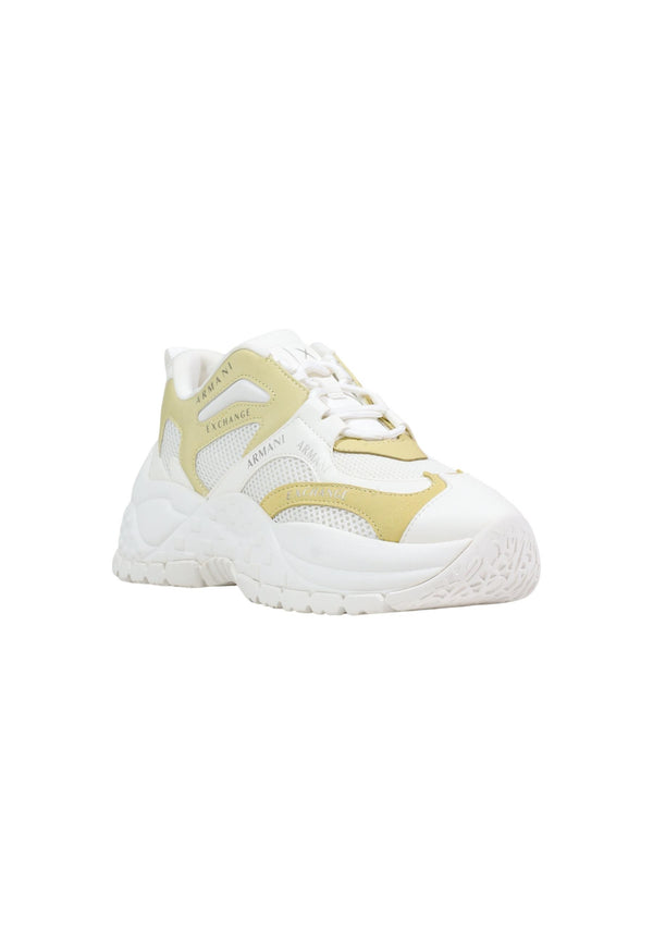 Baskets Armani Exchange couleur jaune — vue 2