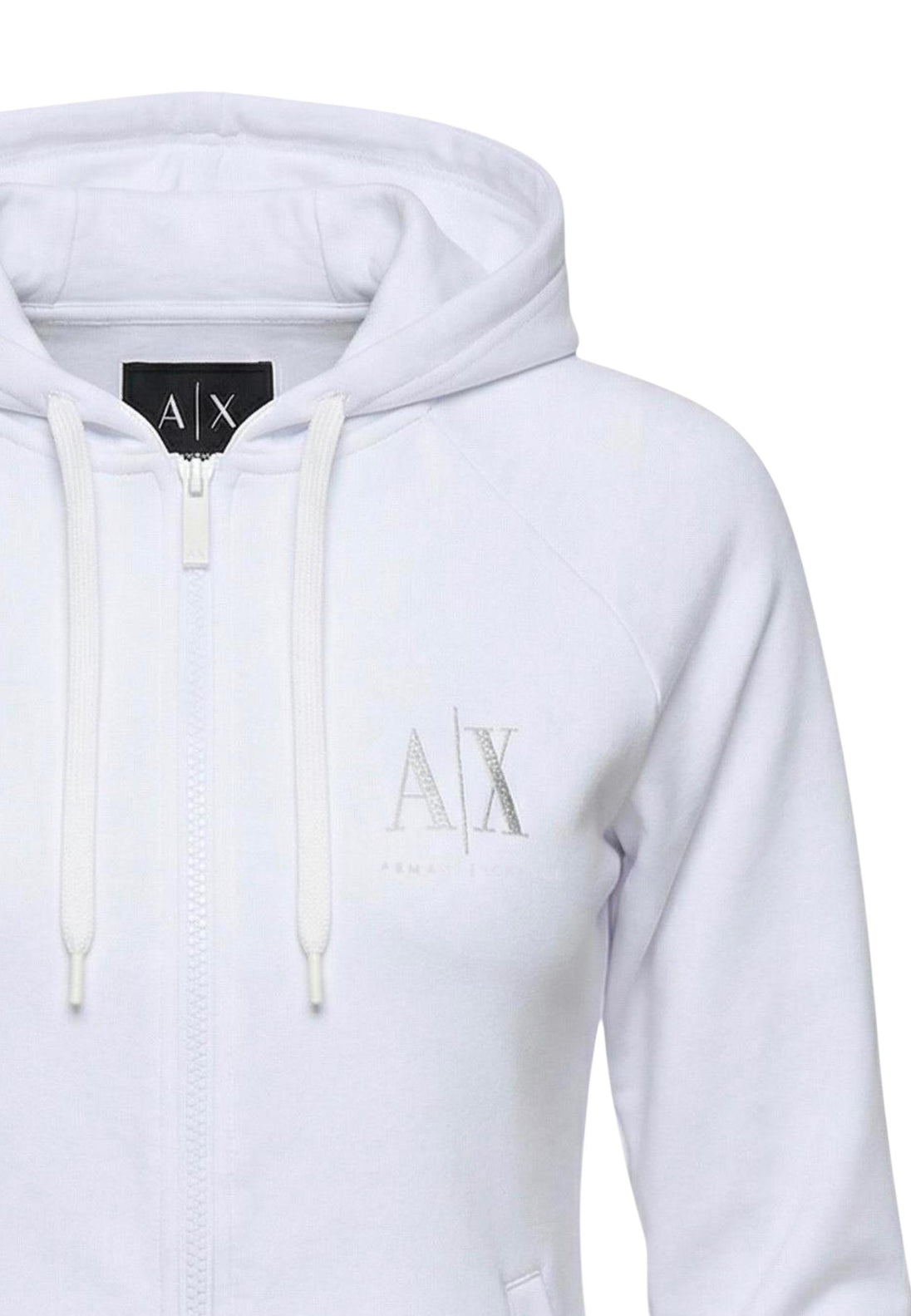 Sweat Armani Exchange couleur blanc — vue 5