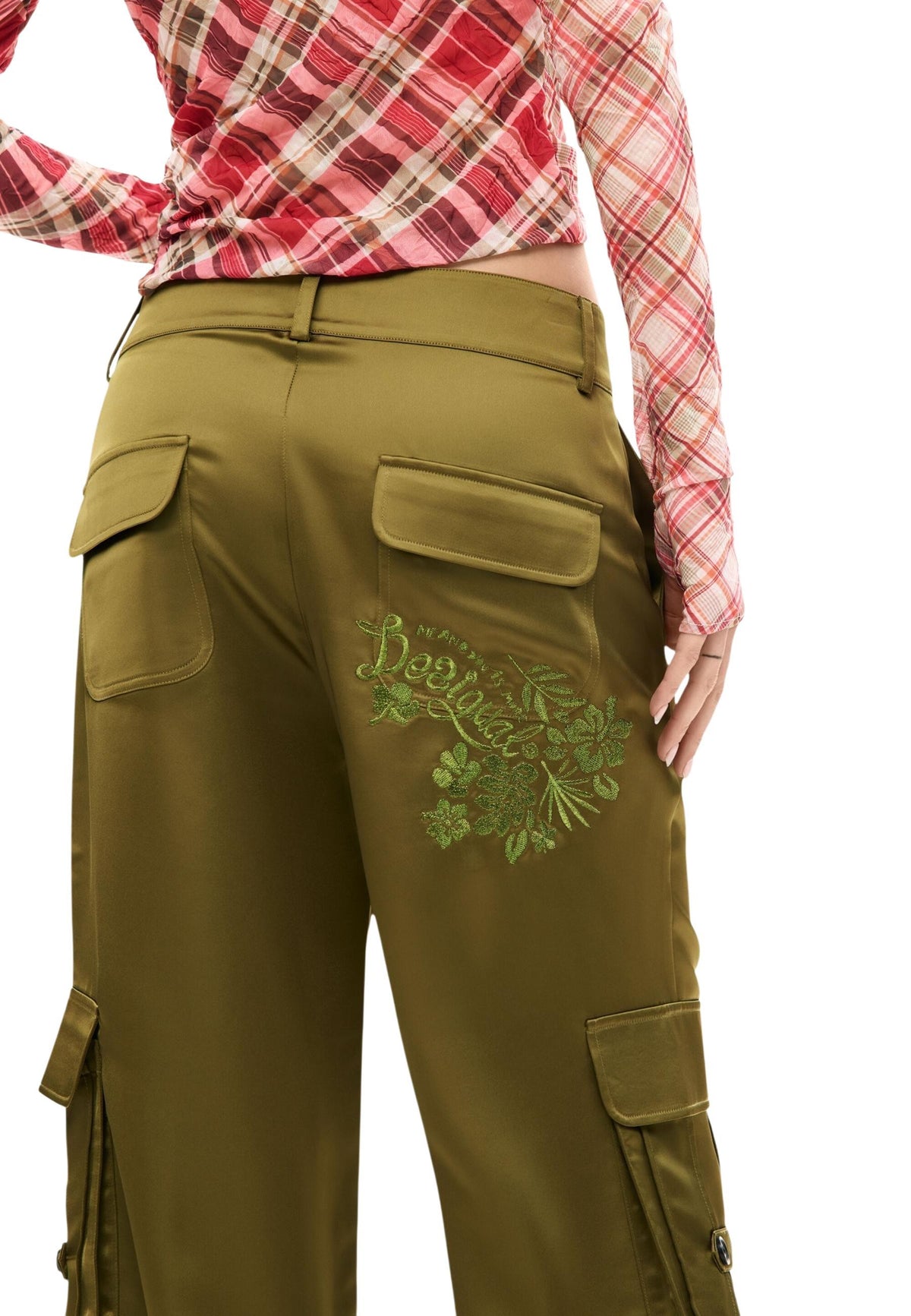 Pantalon Desigual couleur vert — vue 3