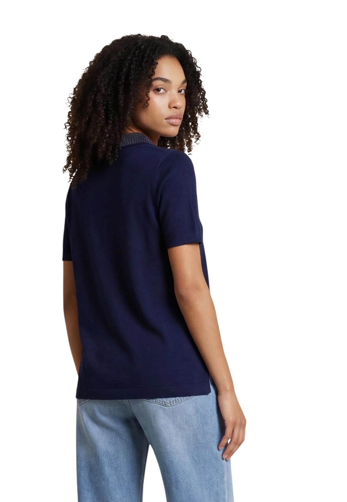 Polo Guess couleur bleu — vue 2