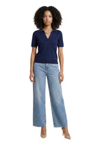Polo Guess couleur bleu — vue 3