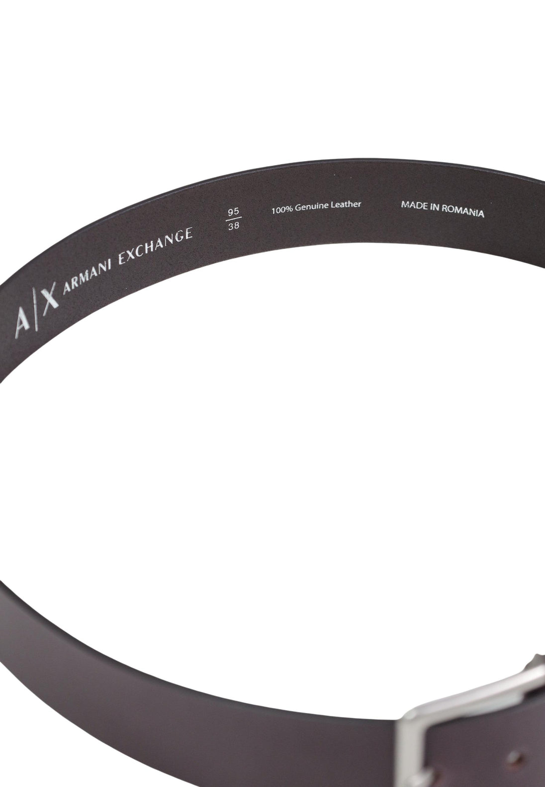Ceinture Armani Exchange couleur marron — vue 4