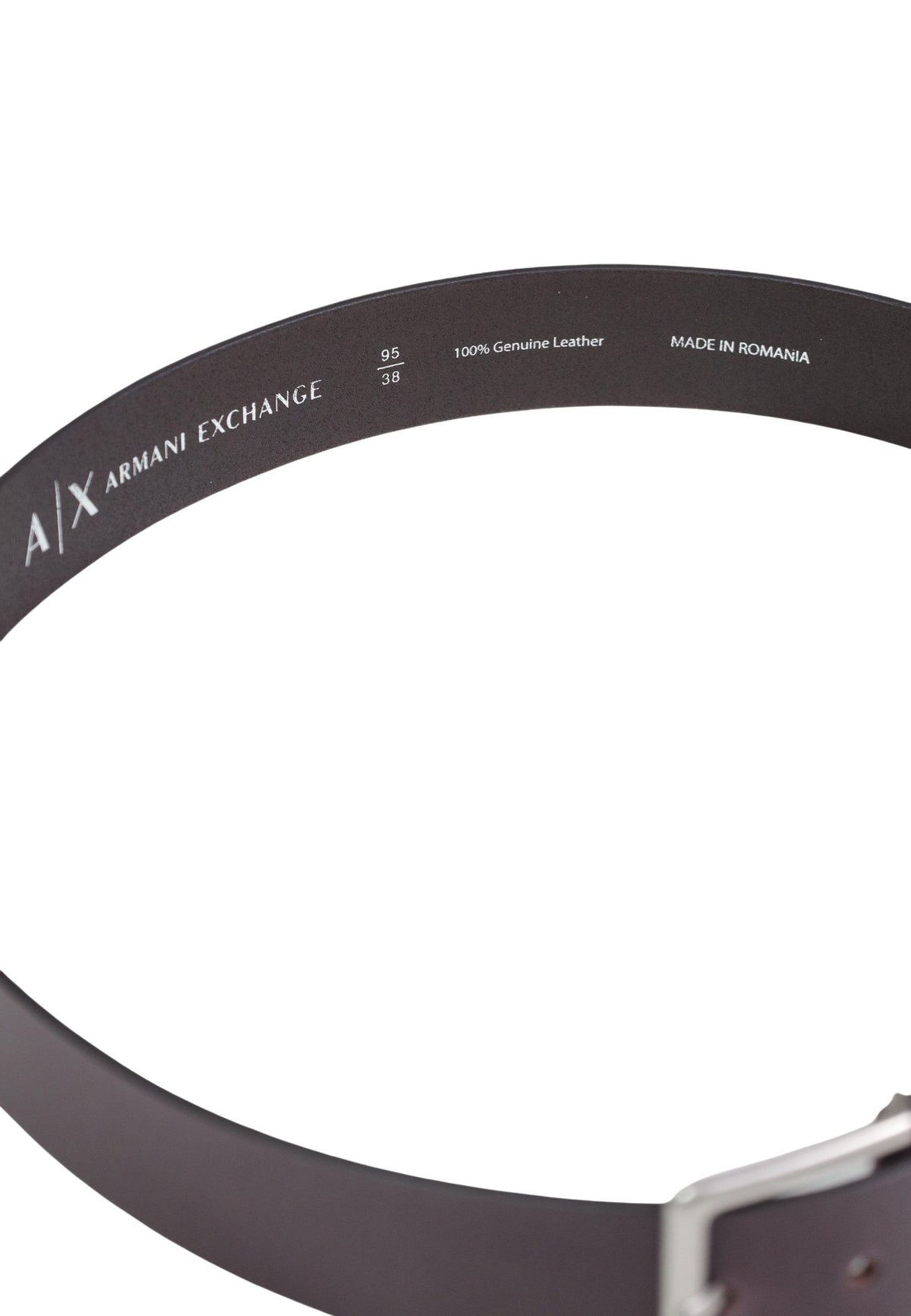 Ceinture Armani Exchange couleur marron — vue 4