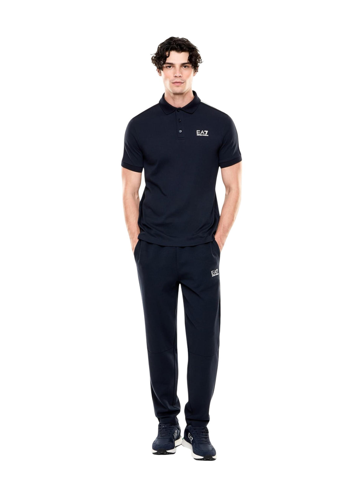 T-shirt Ea7 couleur bleu — vue 5