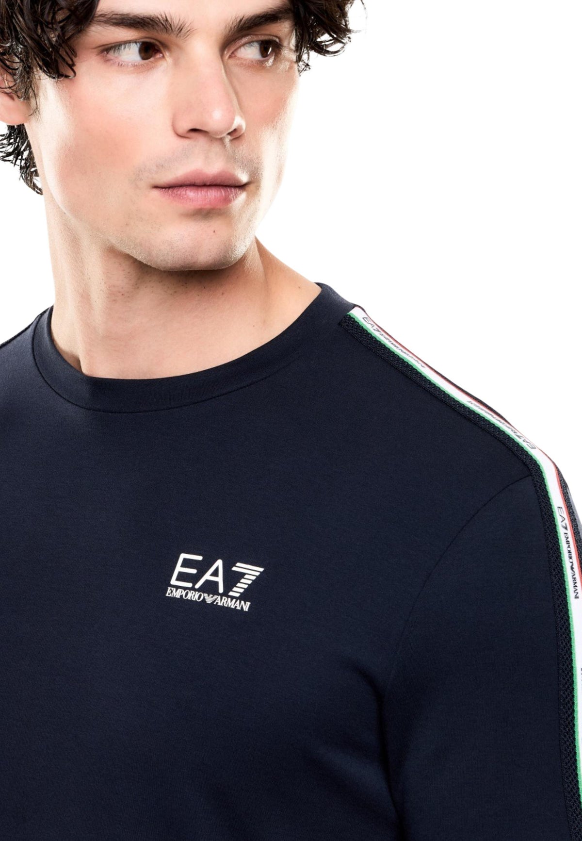 T-shirt Ea7 couleur bleu — vue 4