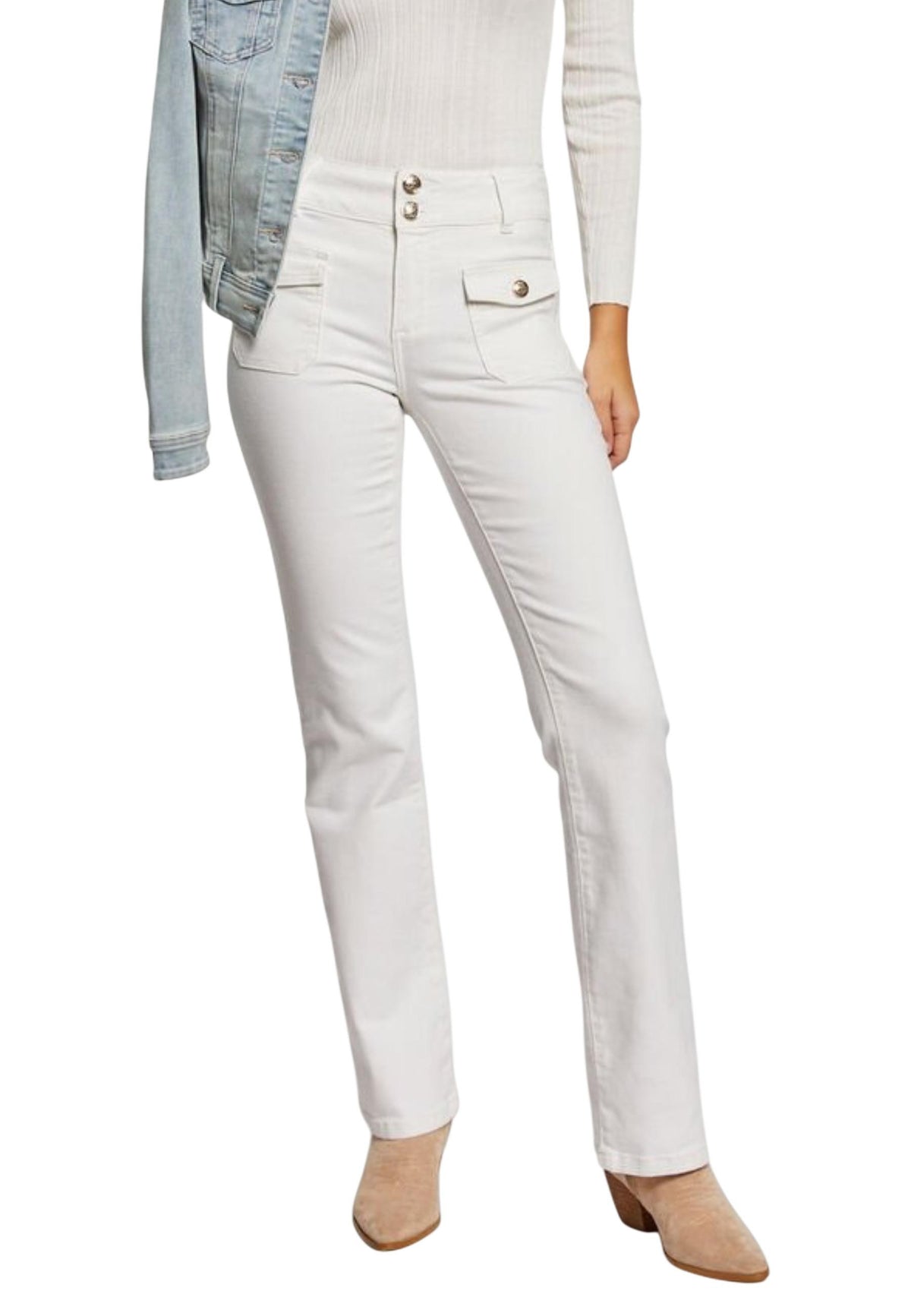 Jean Morgan De Toi couleur blanc
