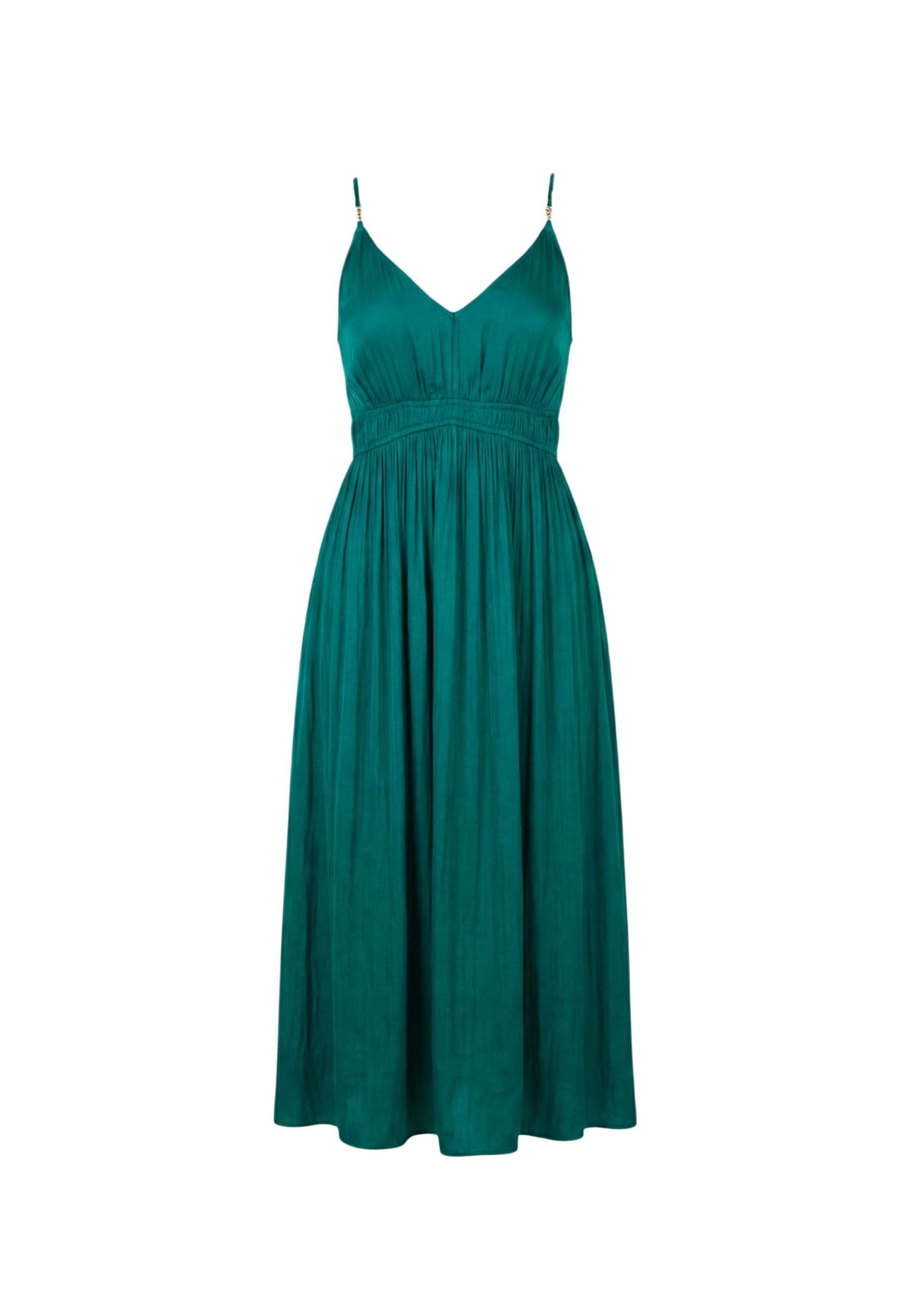 Robe Morgan De Toi couleur vert — vue 3