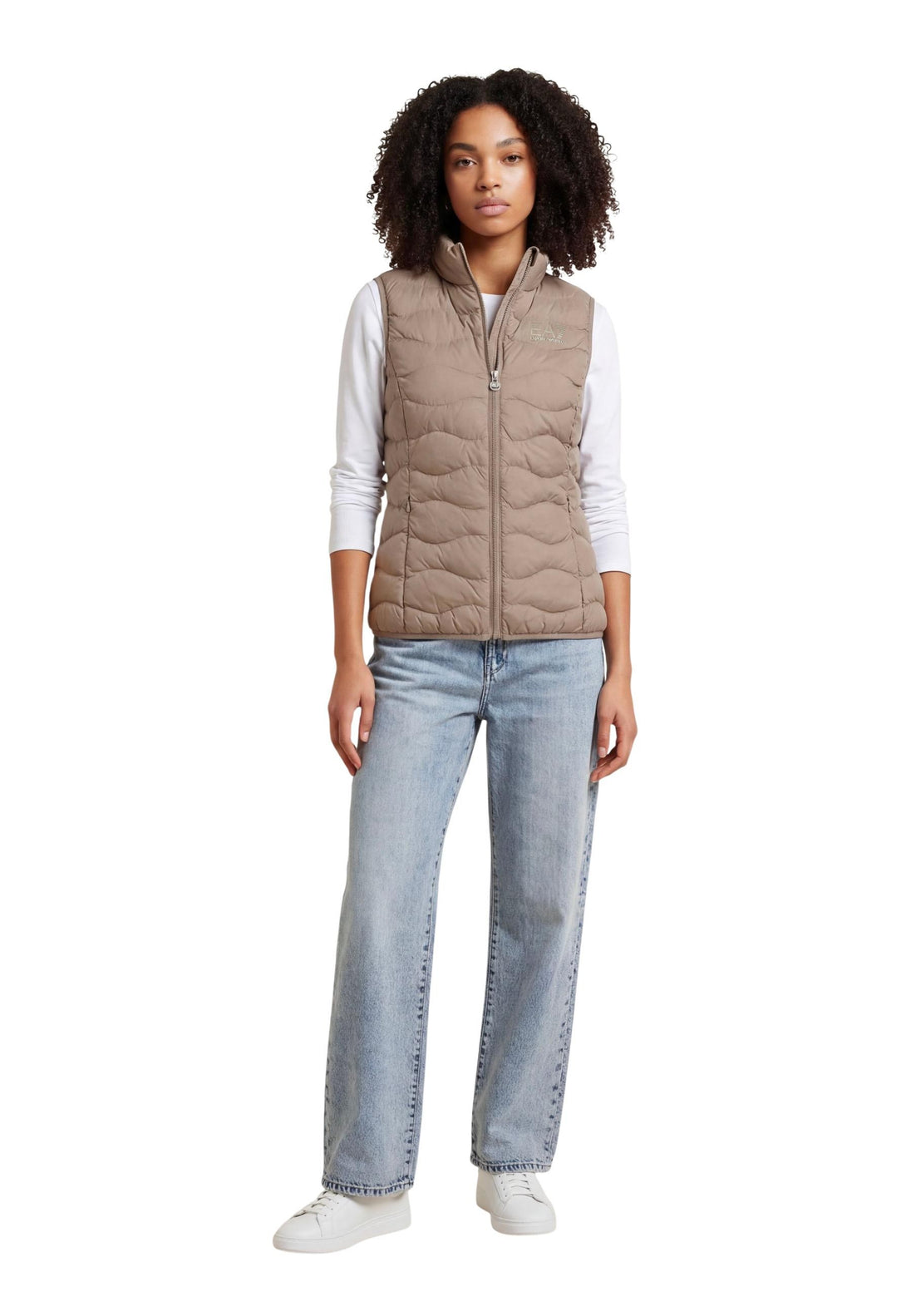 Gilet Ea7 couleur beige — vue 3