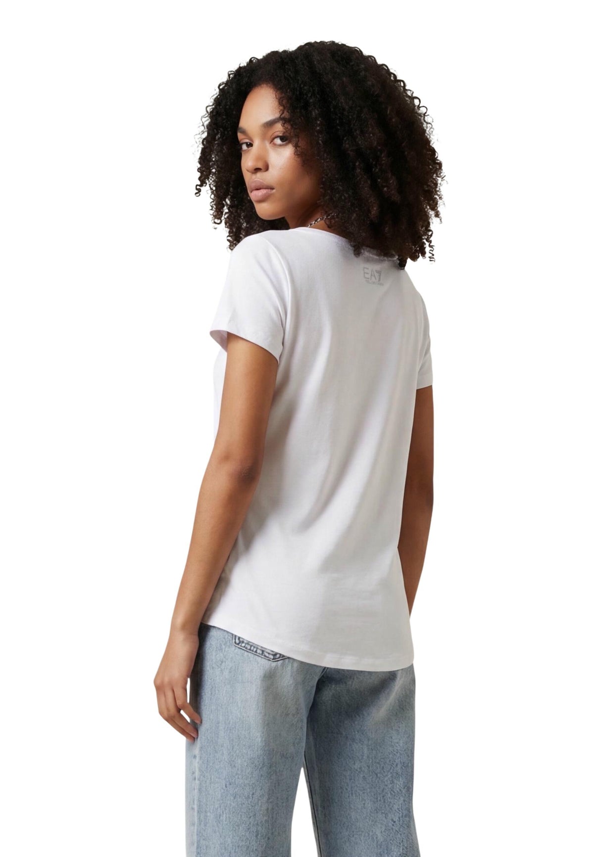 T-shirt Ea7 couleur blanc — vue 2