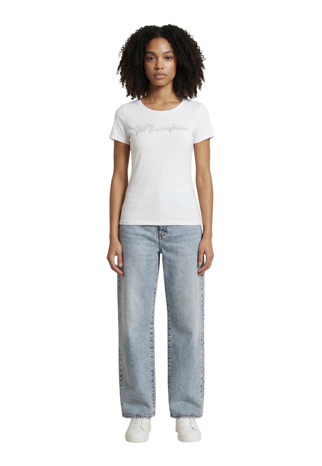 T-shirt Ea7 couleur blanc — vue 3