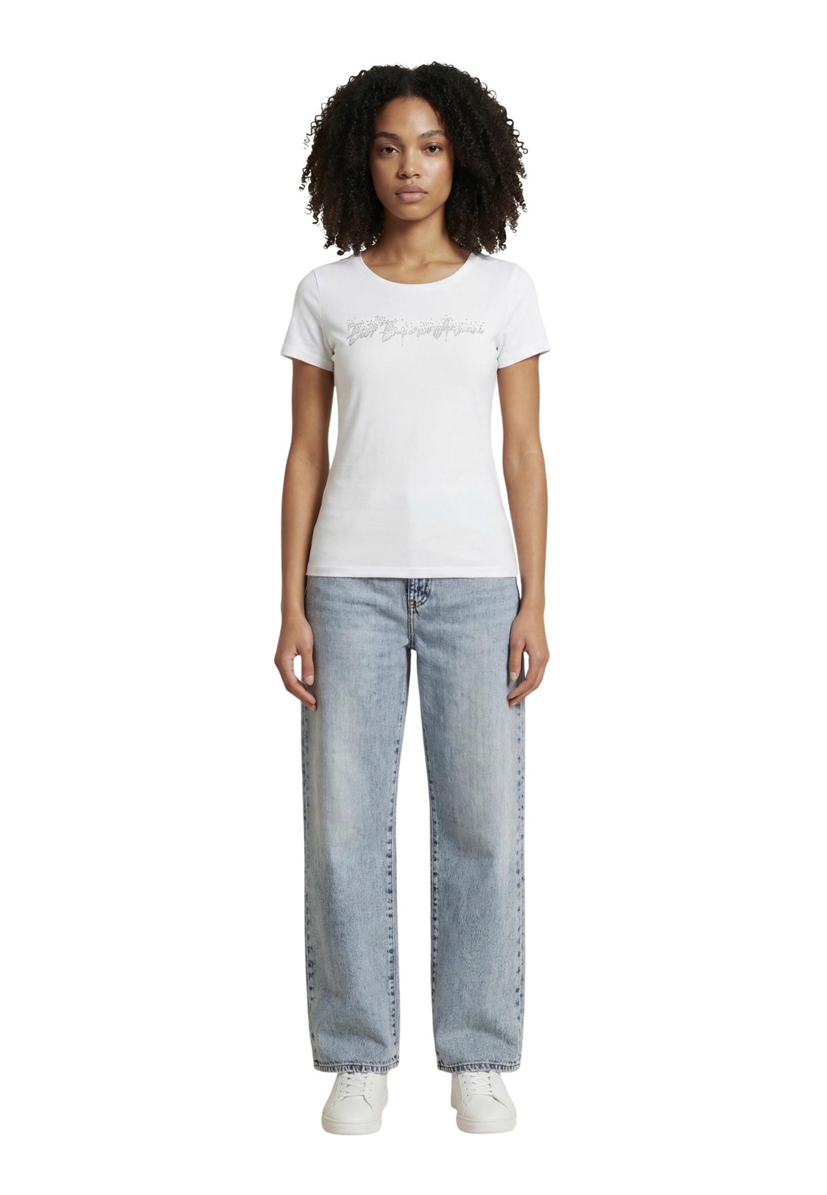 T-shirt Ea7 couleur blanc — vue 3