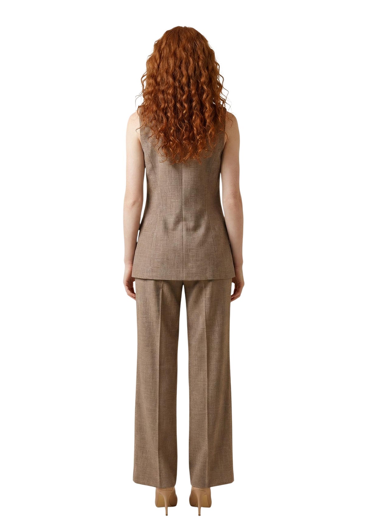 Gilet Liu Jo couleur beige — vue 5