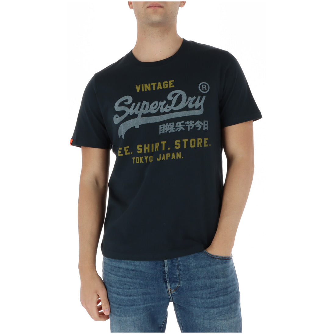 T-shirt Superdry couleur bleu