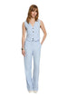 Pantalon Morgan De Toi couleur bleu azur — vue 4