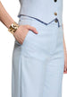 Pantalon Morgan De Toi couleur bleu azur — vue 3