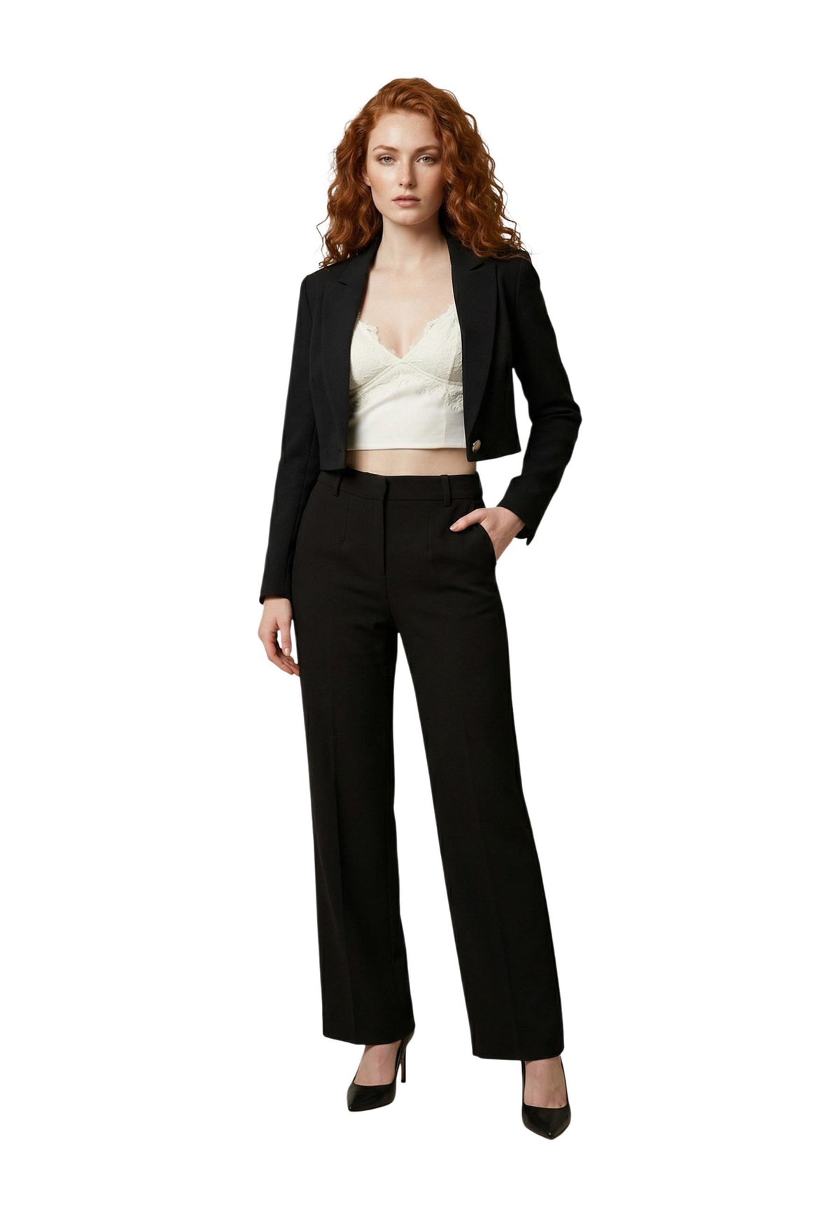 Veste Morgan De Toi couleur noir — vue 5