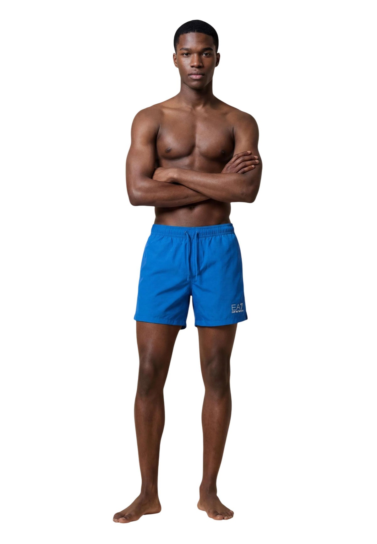Maillot de bain Ea7 couleur bleu azur — vue 4