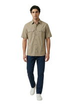 Chemise Armani Exchange couleur beige — vue 4
