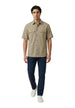 Chemise Armani Exchange couleur beige — vue 4