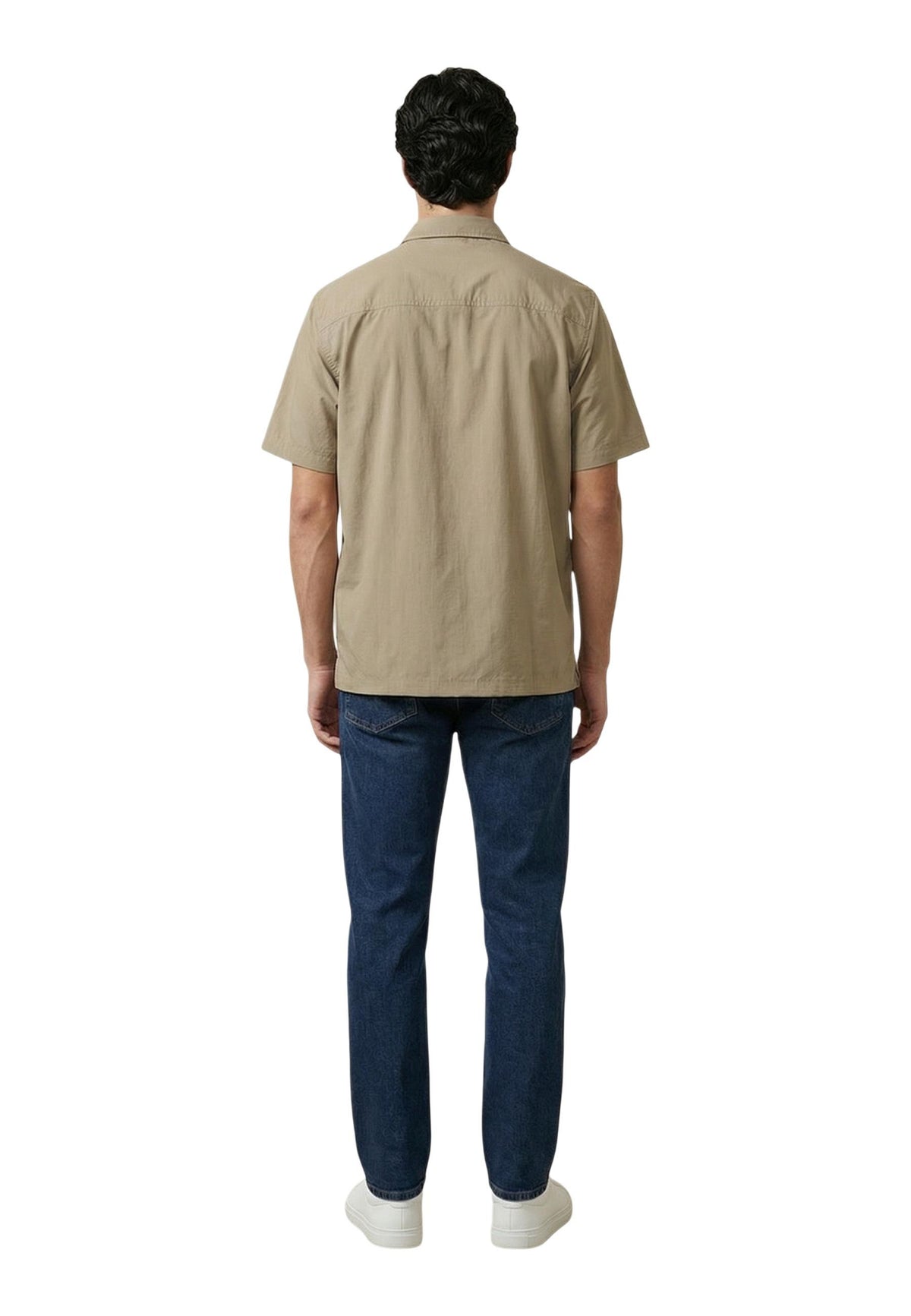 Chemise Armani Exchange couleur beige — vue 3