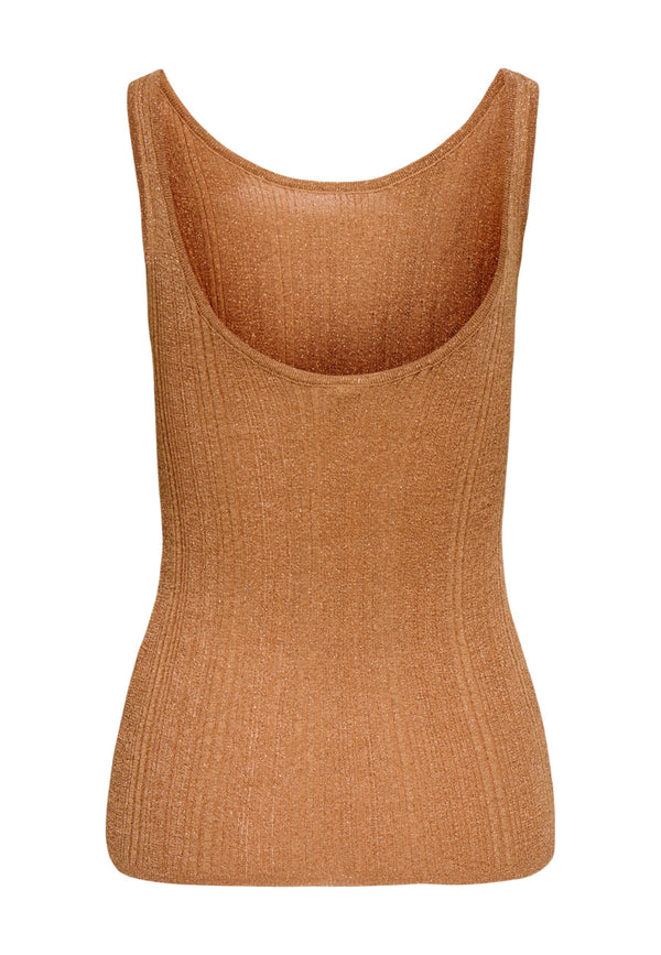 Débardeur Only couleur camel — vue 2