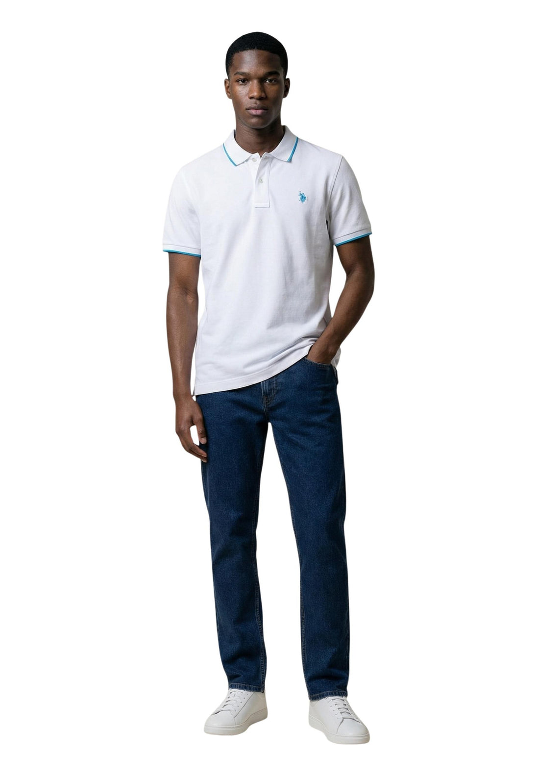 Polo U.s. Polo Assn. couleur blanc — vue 3