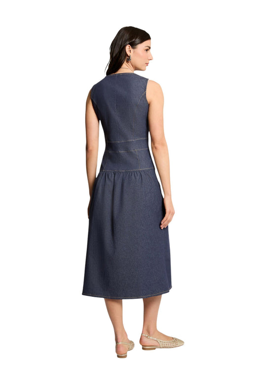 Robe Morgan De Toi couleur bleu — vue 2