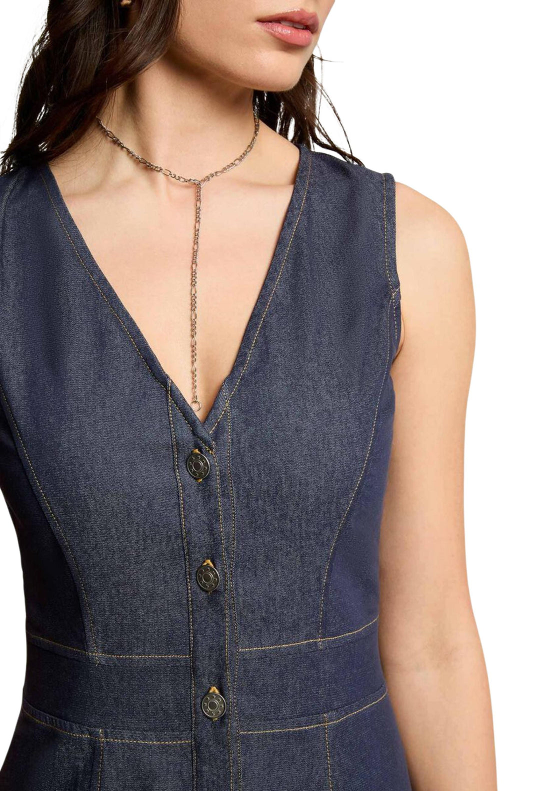 Robe Morgan De Toi couleur bleu — vue 4