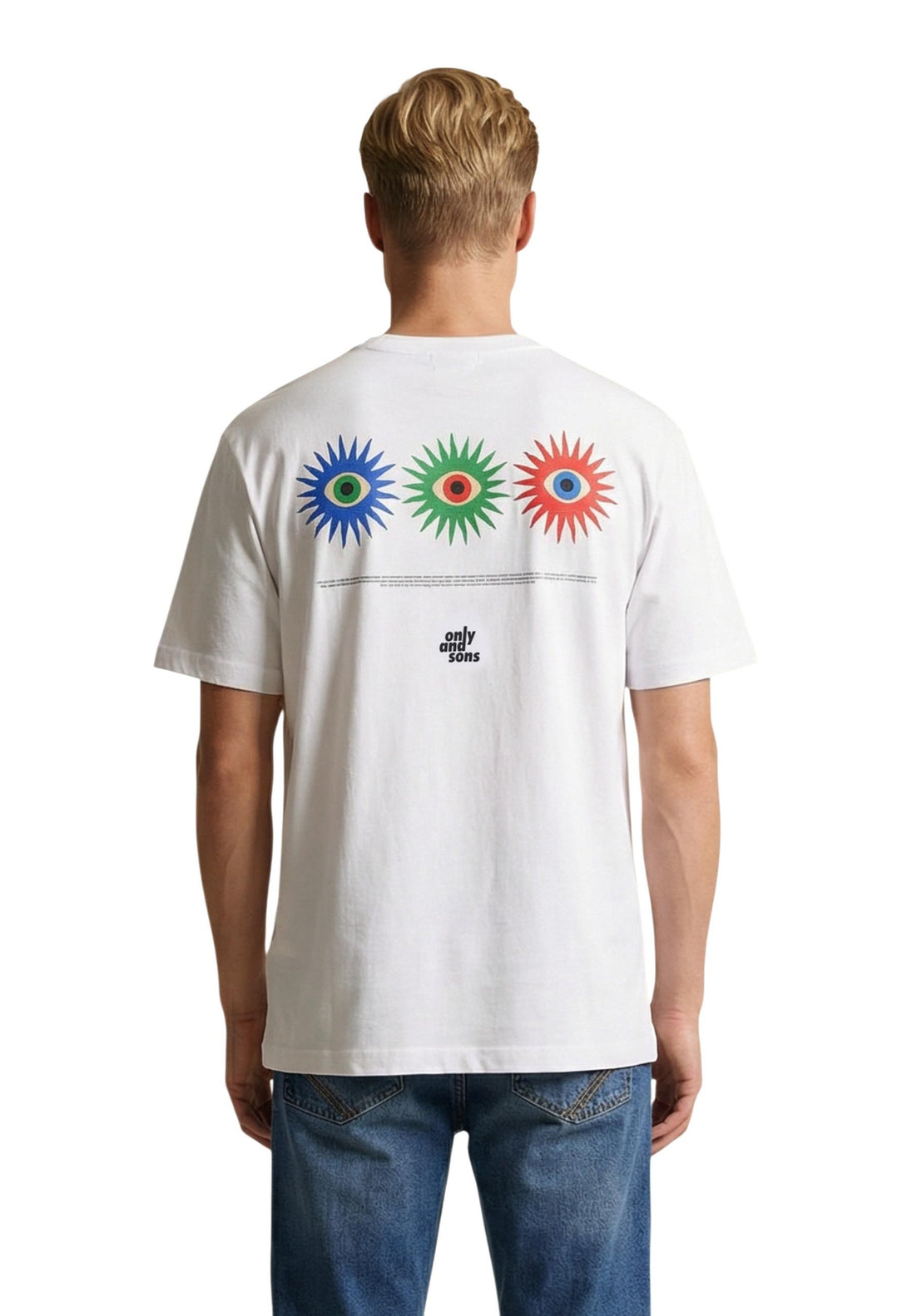 T-shirt Only & Sons couleur blanc — vue 2