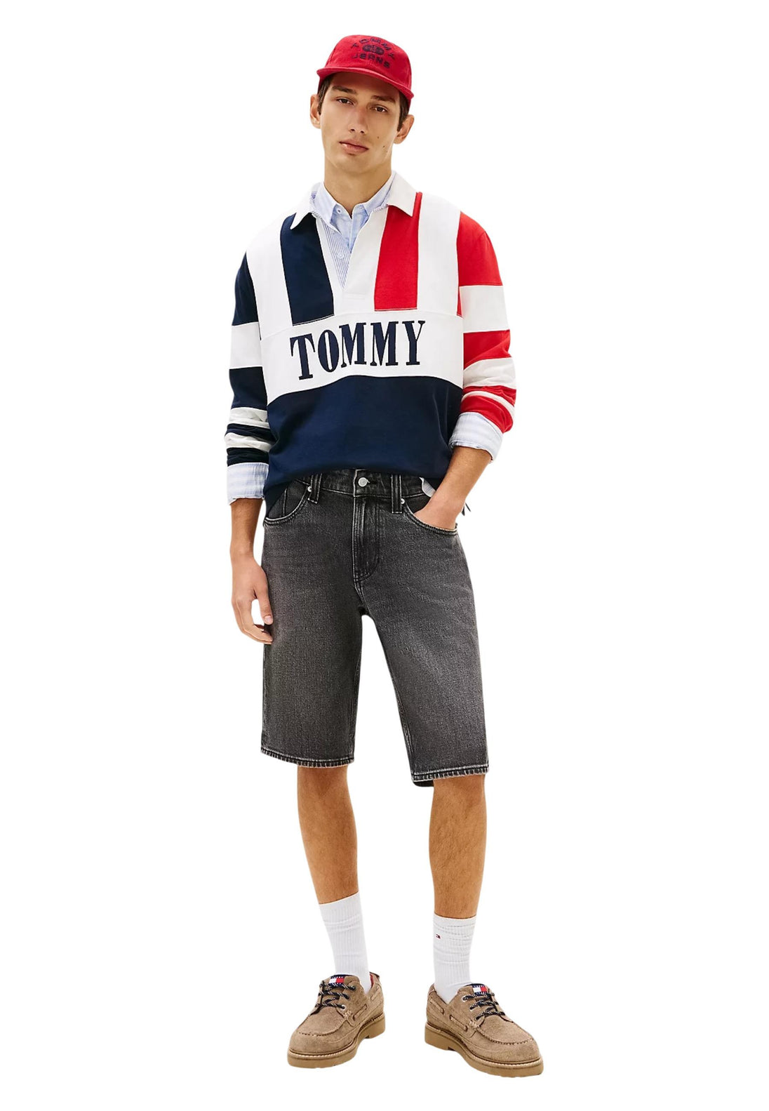 Bermuda Tommy Hilfiger Jeans couleur noir — vue 2