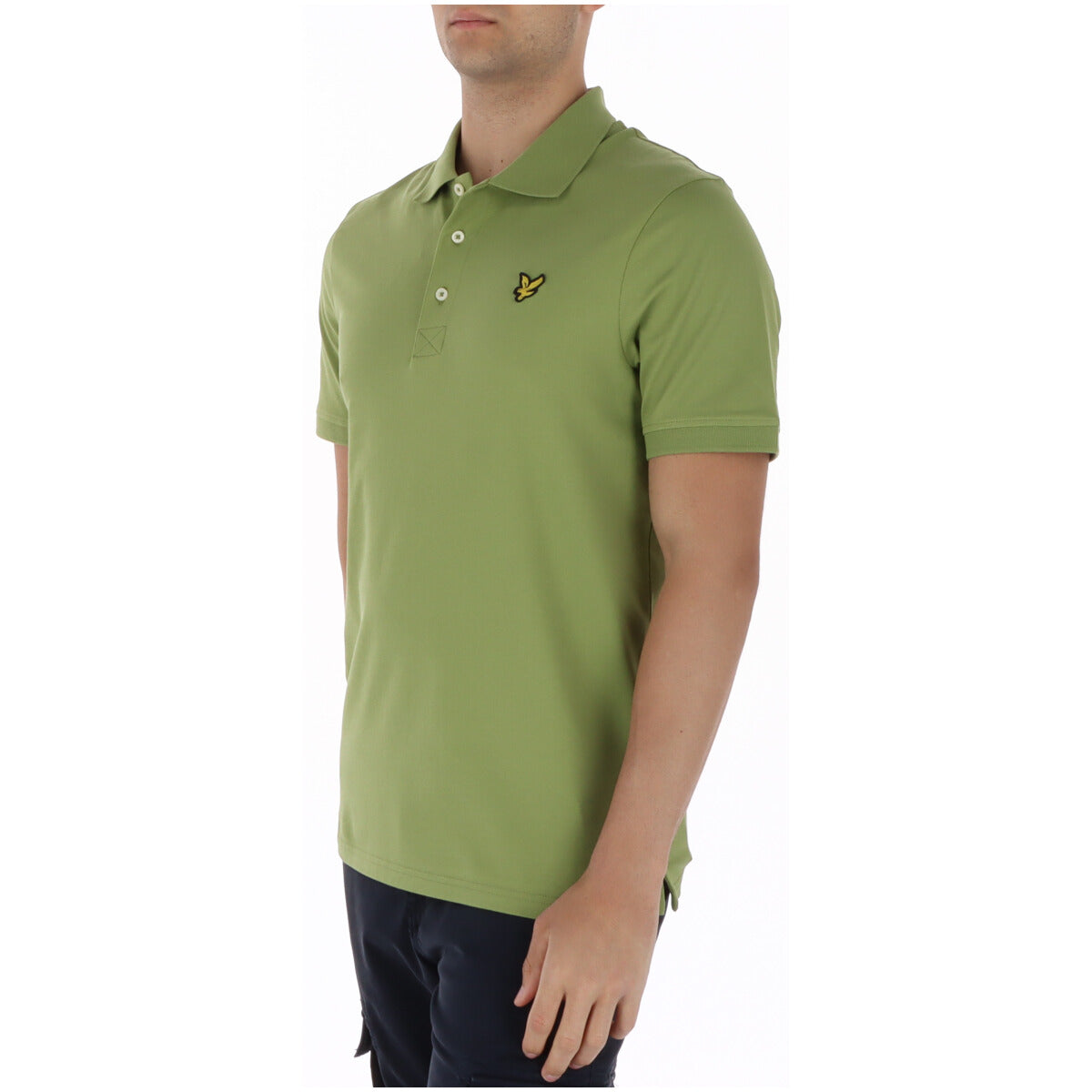 Polo Lyle & Scott couleur vert — vue 3