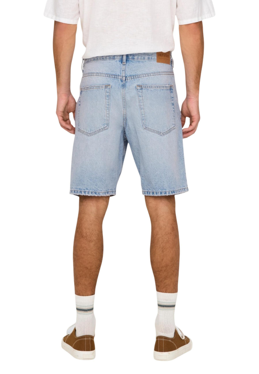 Bermuda Only & Sons couleur bleu azur — vue 2