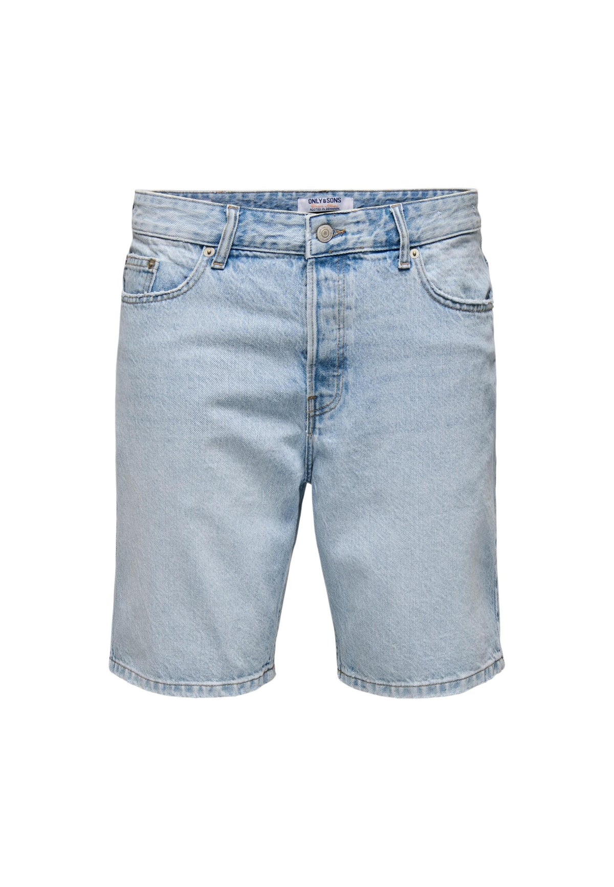 Bermuda Only & Sons couleur bleu azur — vue 3