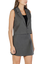 Gilet Only couleur gris — vue 4