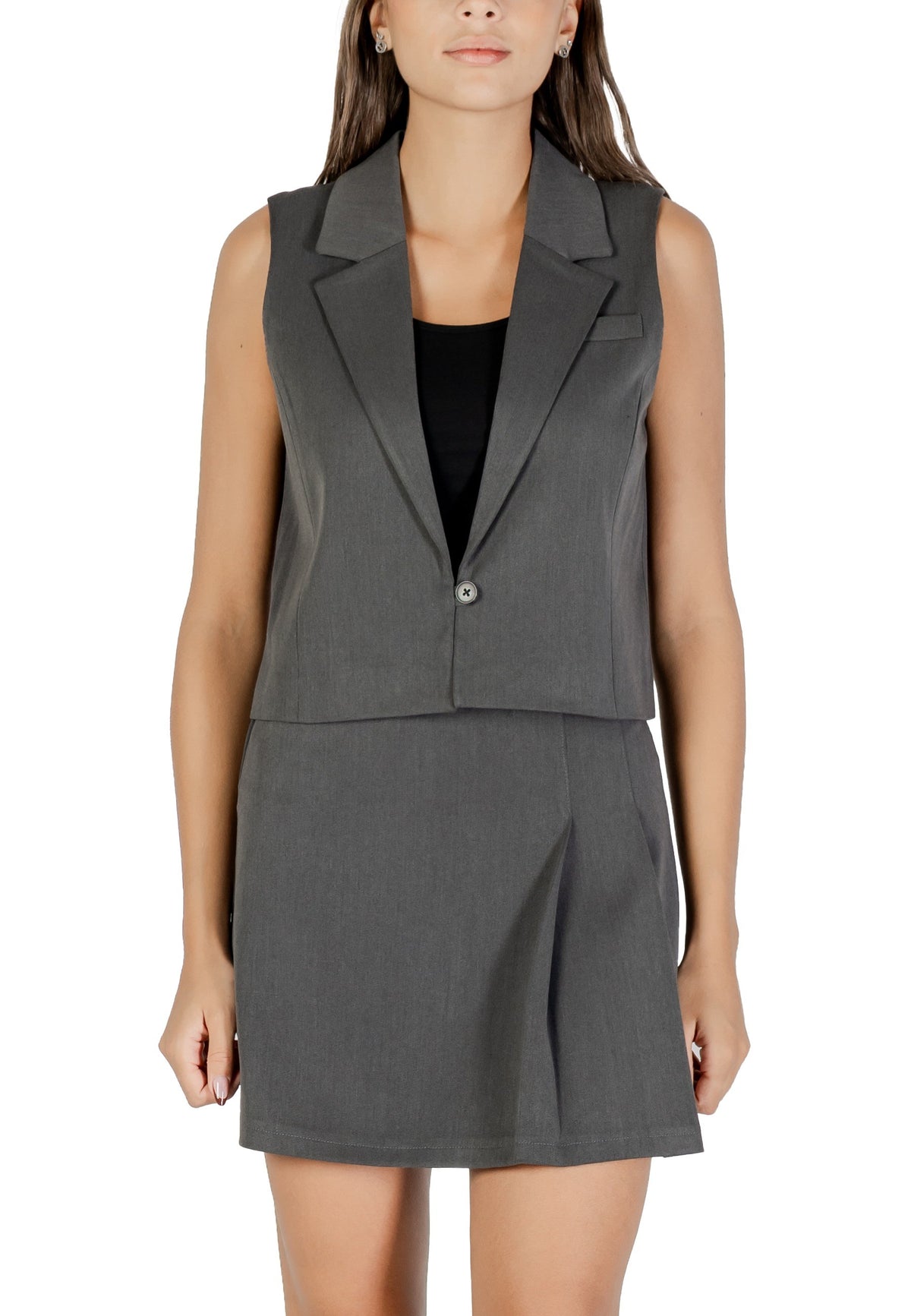 Gilet Only couleur gris