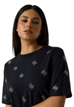 T-shirt Guess couleur noir — vue 4
