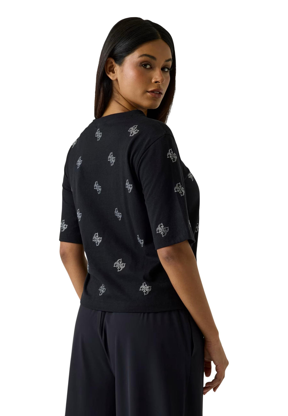 T-shirt Guess couleur noir — vue 3
