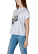 T-shirt Guess couleur blanc — vue 4