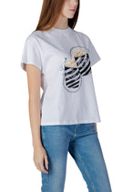 T-shirt Guess couleur blanc — vue 5
