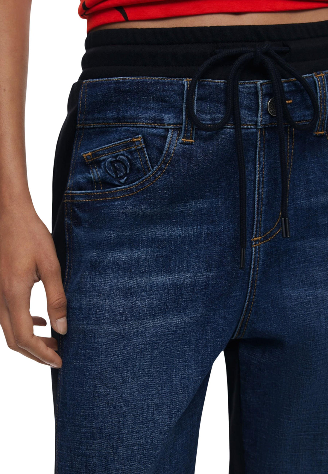 Jean Desigual couleur bleu — vue 3